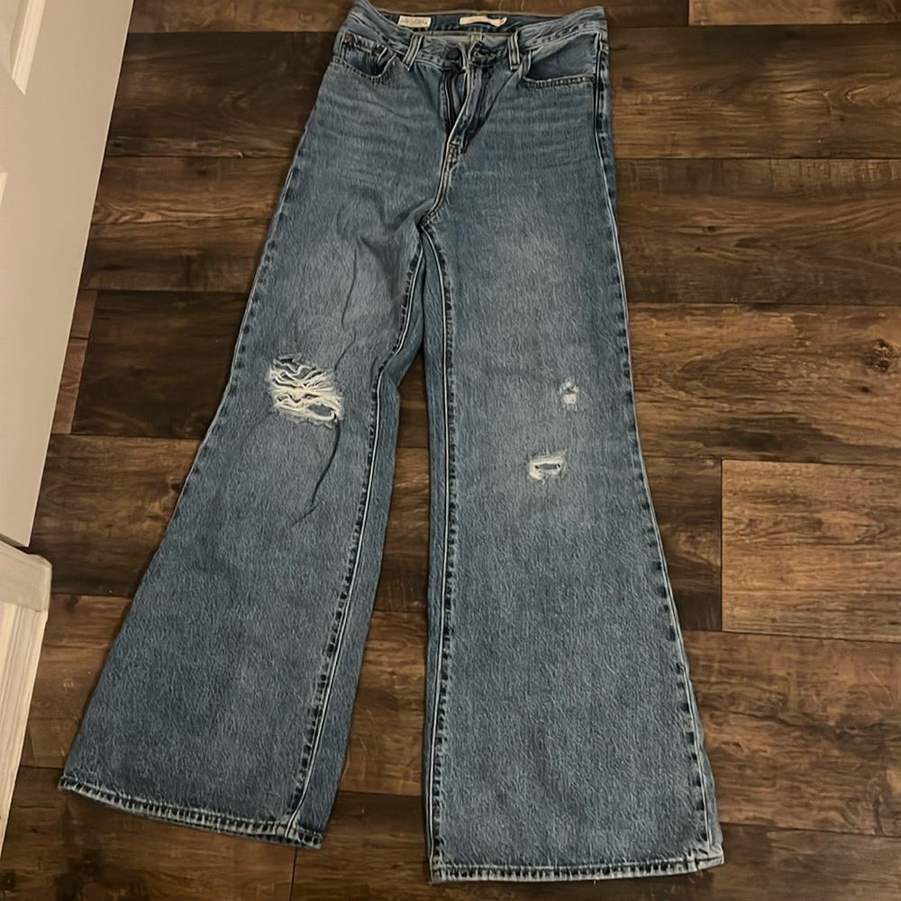 Levi’s high loose flare jeans
